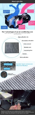 Filter kabin Mitsubishi Mirage yang disesuaikan untuk sistem pendingin udara OE 7850a002