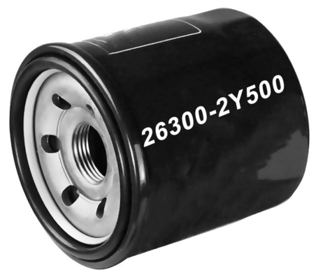 OE 26300-02501 Untuk Hyundai 26300 2Y500 Metal And Filter Paper Material Filter Minyak